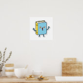 Poster Cartoon Happy Book (Cuisine)