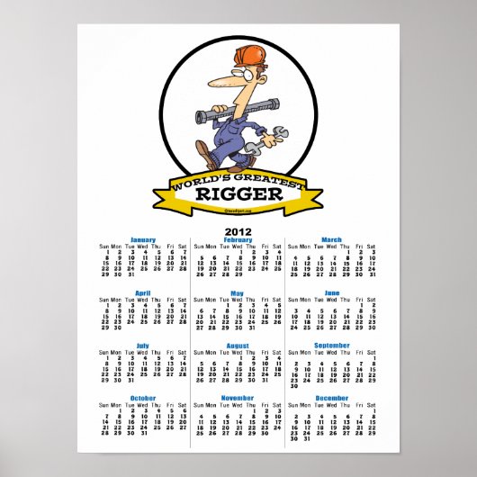 POSTER CARTOON HOMME LE PLUS RIGGER (Devant)