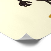 Poster Cartoon Honey Bee Personnalisé (Coin)