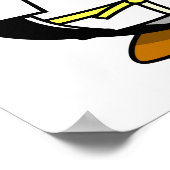 Poster Cartoon Judo Penguin (Coin)