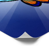 Poster Cartoon Mandarin / Dragonet Fish (Coin)