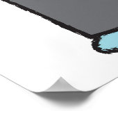 Poster Cartoon Mariage Couple Mariée & Groom Coeur rose (Coin)