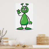Poster Cartoon Martian (Cuisine)