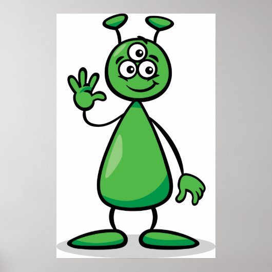 Poster Cartoon Martian (Devant)