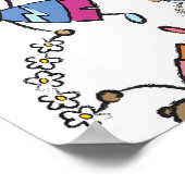 Poster Cartoon mignonne de heureux amis enfants dans le m (Coin)