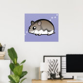 Poster Cartoon Nwarf Hamster (Bureau à domicile)