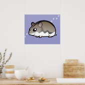 Poster Cartoon Nwarf Hamster (Cuisine)