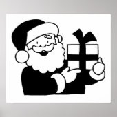 Poster Cartoon Père Noël (Devant)