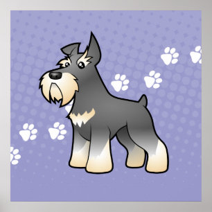 Poster Cartoon Schnauzer