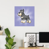 Poster Cartoon Schnauzer (Bureau à domicile)