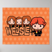 Poster Cartoon Weasley Siblilings Graphisme (Devant)