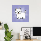 Poster Cartoon West Highland White Terrier (Bureau à domicile)