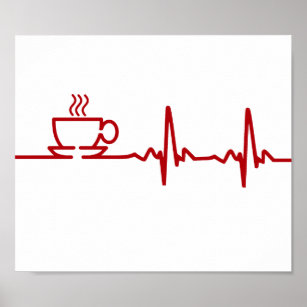 Poster Cartouche de café du matin EKG