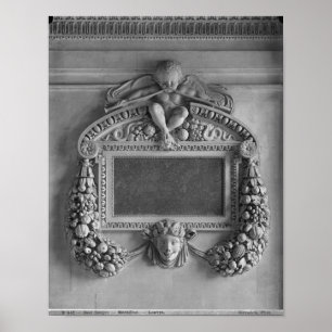 Poster Cartouche de Tribune des cariatides