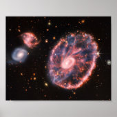 Poster Cartwheel Galaxy JWST James Webb Télescope spatial (Devant)
