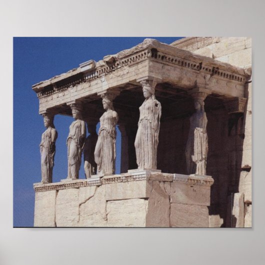 Poster Caryatides Athènes (Devant)