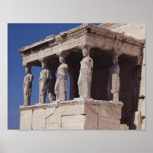 Poster Caryatides Athènes (Devant)