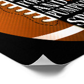 Poster Cas Is for Football and Pumkin Spice Game Day Co (Coin)