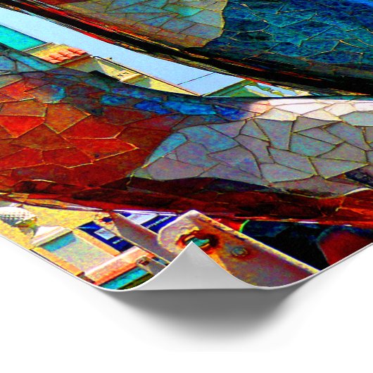 Poster Casa Batllo Barcelona Espagne (Coin)