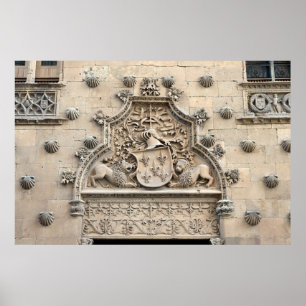 Poster Casa de las Conchas, Salamanque