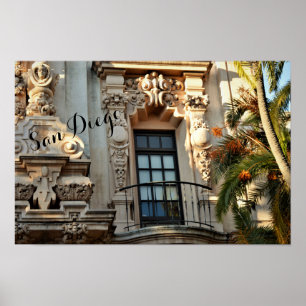 Poster Casa del Prado, Balboa Park, San Diego, Californie