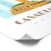 Poster Casablanca ville Maroc Skyline (Coin)