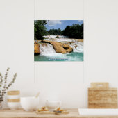 Poster Cascadas de Agua Azul, Chiapas, Mexique (Cuisine)