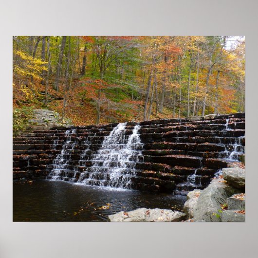 Poster Cascade à Laurel Hill State Park I (Devant)