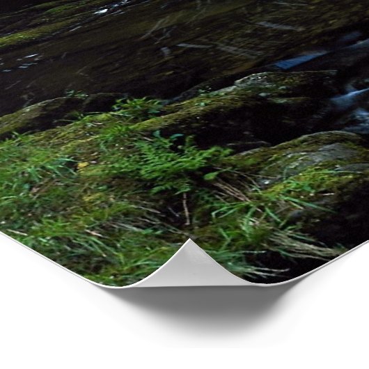 Poster Cascade à Watersmeet, North Devon, Angleterre (Coin)