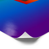 Poster Cascade arc-en-ciel islandaise (Coin)