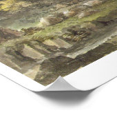 Poster Cascade aux jardins Hestercombe (avec c/c) (Coin)