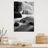 Poster Cascade B&W, Californie (Cuisine)