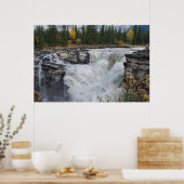 Poster Cascade canadienne pittoresque, chutes Athabasca (Cuisine)