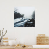 Poster Cascade cascade le matin mystique brumeux (Cuisine)
