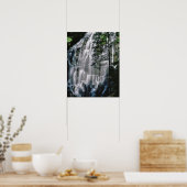 Poster Cascade dans la forêt, Oregon (Cuisine)