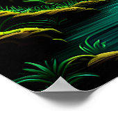 Poster Cascade dans la Jungle (Coin)