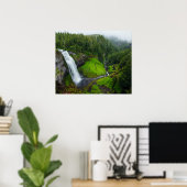 Poster Cascade dans le vert (Bureau à domicile)