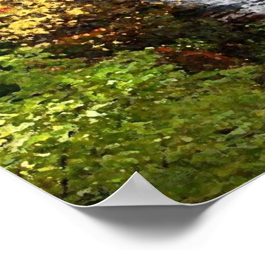 Poster Cascade d'automne (Coin)