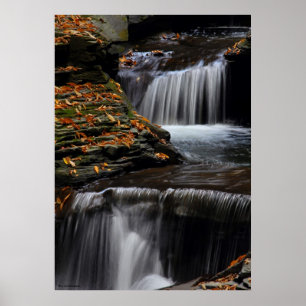 Poster Cascade d'automne