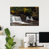 Poster Cascade d'automne (Bureau à domicile)