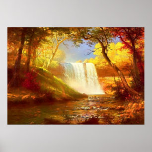 Poster Cascade d'automne