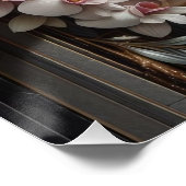 Poster Cascade de 8 000 mètres près : Roches brillantes,  (Coin)