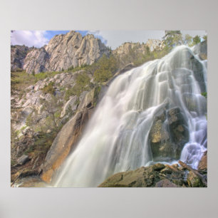 Poster Cascade de Bells Canyon, Lone Peak Wilderness,