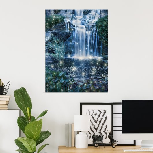 Poster Cascade de fée (Bureau à domicile)