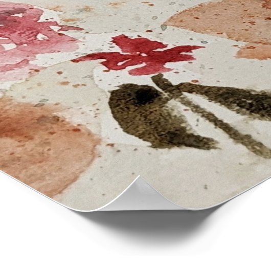 Poster Cascade de fleurs (Coin)