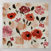 Poster Cascade de fleurs (Devant)