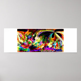 Poster Cascade de fleurs