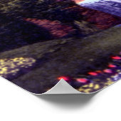 Poster Cascade de Fort Wayne Indiana Jaenicke Gardens (Coin)