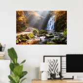 Poster Cascade de Glenoe | County Antrim, Irlande du Nord (Bureau à domicile)