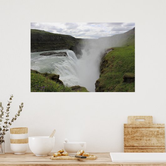 Poster Cascade de Gulfoss (Cuisine)